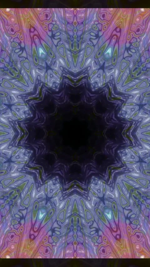 Mesmerizing tunnel video vj loop screensaver with seamless motion and vibra.. Stock Footage 321263523