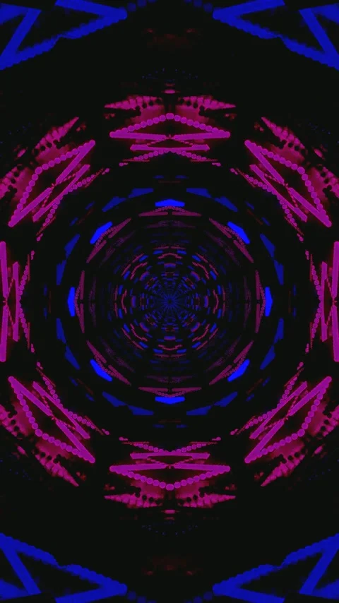 Mesmerizing tunnel video vj loop screensaver creating a captivating visual .. Stock Footage 321571519