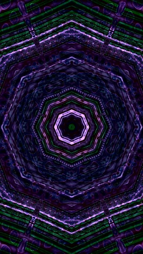 Mesmerizing tunnel video vj loop screensaver creating a seamless experience.. Stock Footage 321571793