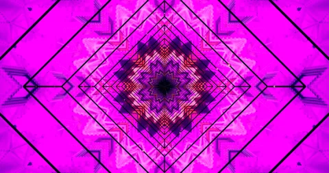 Mesmerizing tunnel visual loop with vibrant colors and intricate Stock Footage 316587712