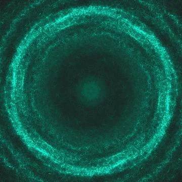 Mesmerizing Turquoise Cosmic Galaxy Circle – Glowing Illustration Illustrazione stock