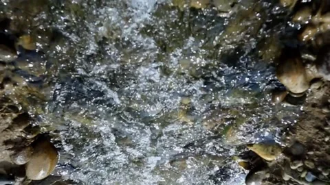 Mesmerizing Upside-Down Slow-Motion Waterfall Stock Footage 285138987