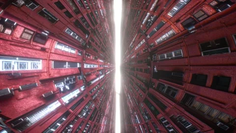 Mesmerizing Urban Cityscape Red Brick Buildings and Architectural Symmetry .. 動画素材 314068360