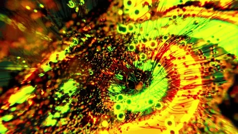 Mesmerizing, vibrant abstract particle animation, perfect for tech innovation an Stock Footage 321396161