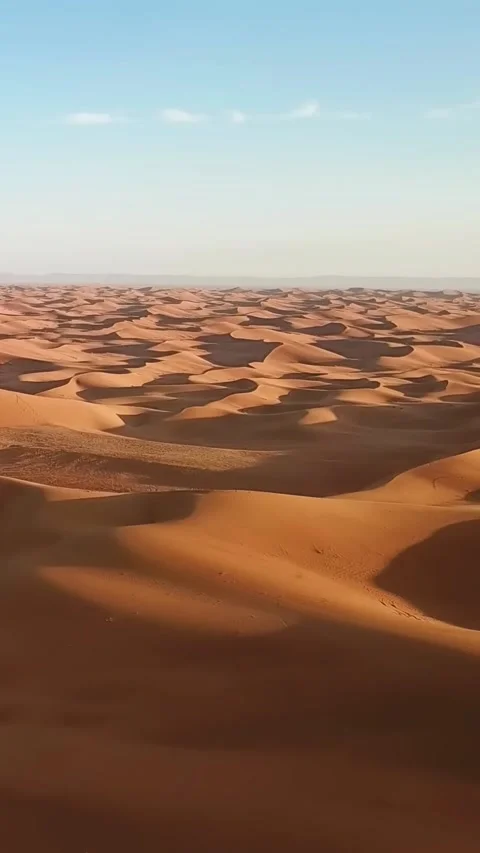 A mesmerizing view of the desert from above Stock Footage 265050406