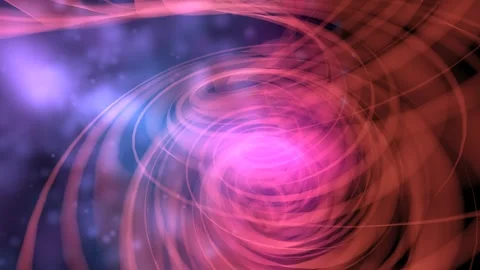A mesmerizing vortex of radiant pink and deep red light emanating from a central Stock Footage 344104816