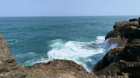 Mesmerizing Waves of South Java: A Coastal Symphony #17 Stock-Footage 246718534