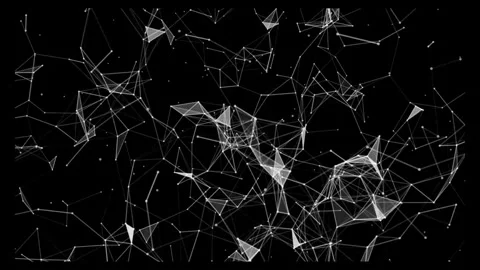 Mesmerizing white particle animation on a deep black background, abstract m.. Stock Footage 319838707