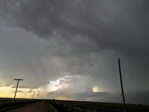 Mesocyclone with Wall Cloud Foto stock