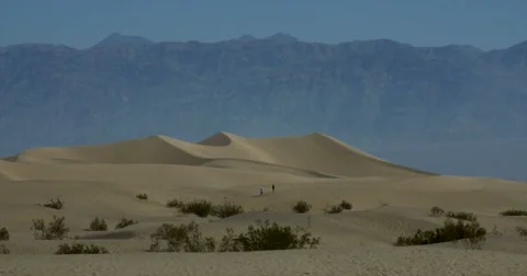 Mesquite Flat Sand Dunes, Death Valley National Park Stock Footage 64577859