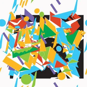 Mess Pattern Stock Illustration