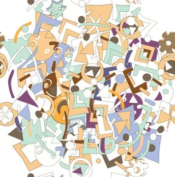 Mess Pattern Stock Illustration