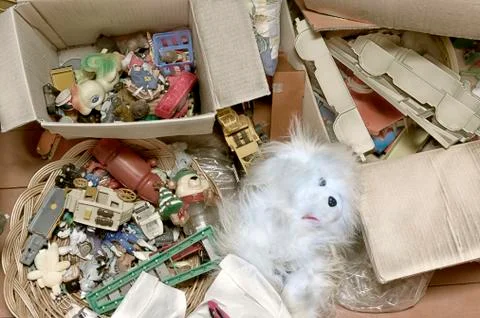Mess In A Playroom Stockfoto's