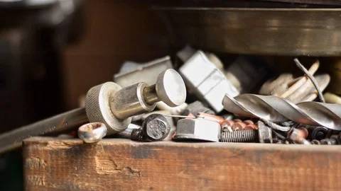 Mess on the workbench. Stock Footage 120385173