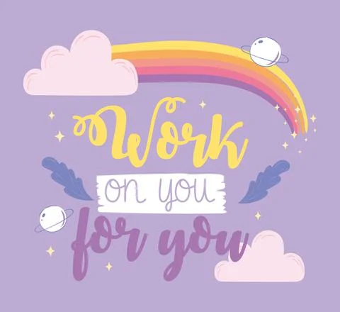 Message of affirmation card Stock Illustration
