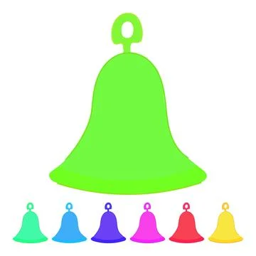Message bell vector cartoon graphic Stock Illustration