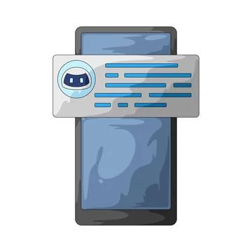 Message bot illustration Illustrazione stock