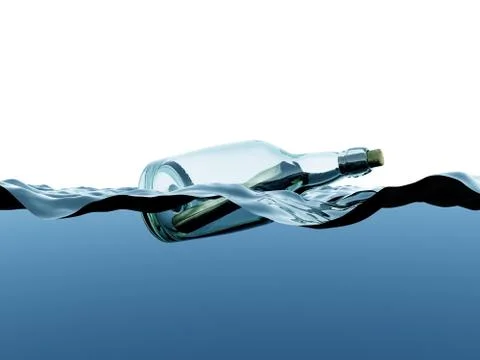 Message in a bottle Stock Illustration