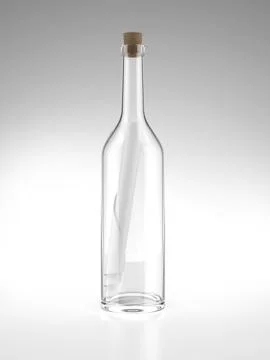 Message in a bottle 库存插图
