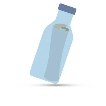 Message in a bottle Stock Illustration