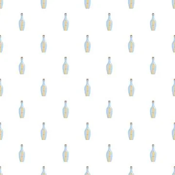 Message in a bottle pattern background for nautical communication 스톡 일러스트