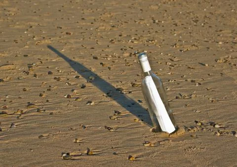 Message in a bottle Stock Photos