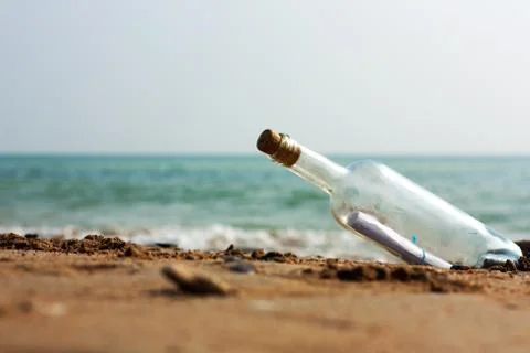 Message in a bottle Foto stock