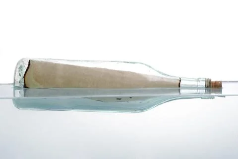 Message in the bottle Foto stock
