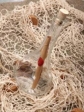 Message in the bottle Foto stock