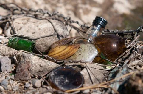 Message in a bottle Fotos de archivo