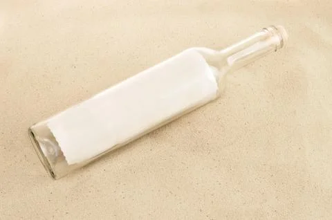 Message in a bottle Stock Photos