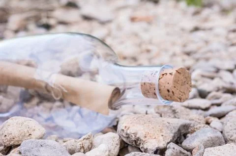 Message in bottle Stock Photos