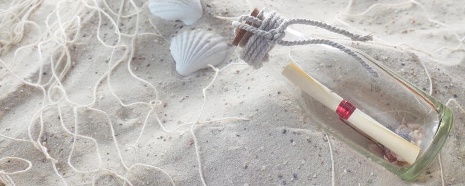 Message In A Bottle Stock Photos