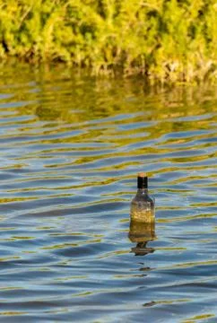 Message in a bottle Stock Photos