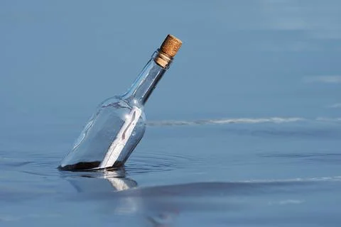 Message in a bottle Foto stock