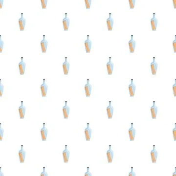 Message in a bottle seamless pattern background イラスト素材