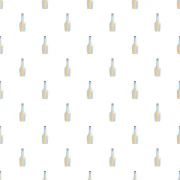 Message in a bottle seamless pattern background illustration Illustrazione stock