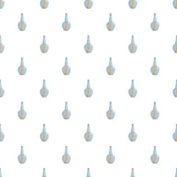 Message in a bottle seamless pattern background イラスト素材