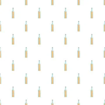 Message in a bottle seamless pattern background Stock Illustration