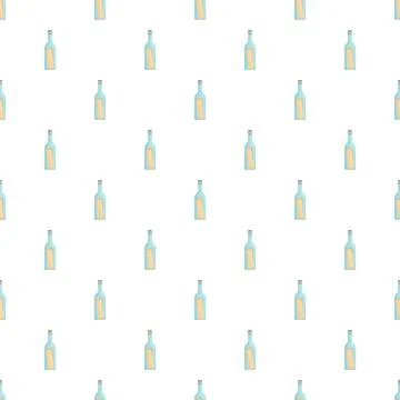 Message in a bottle seamless pattern background Stock Illustration