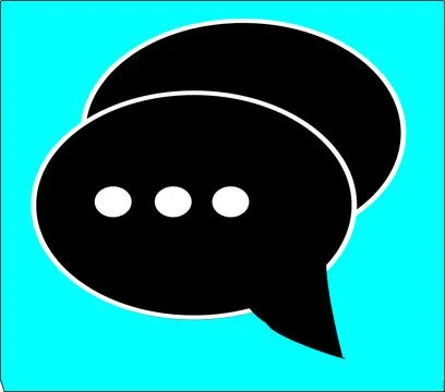 Message box with blue background Illustration or vector Illustrazione stock