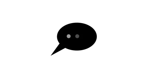 Message box chat icon, speech bubble icon animation Stock Footage 321194179