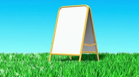 Message box on the grass animation Stock Footage 21878922