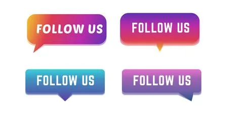 Message box that says Follow me. Incoming message notification Stock Illustration