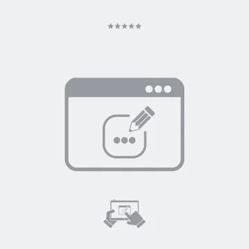 Message box text icon Stockillustratie