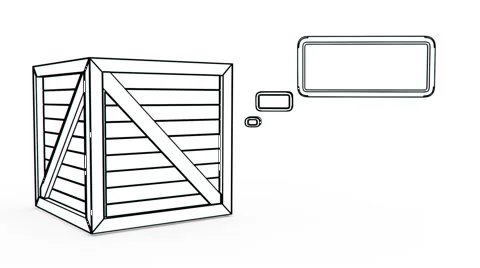 Message box wood box Stock Footage 2525367