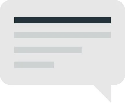 Message boxes and chats illustration in minimal style Stock Illustration