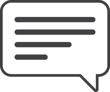 Message boxes and chats illustration in minimal style Illustrazione stock