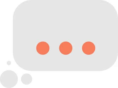 Message boxes and chats illustration in minimal style Illustrazione stock