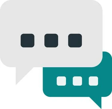 Message boxes and chats illustration in minimal style Illustrazione stock